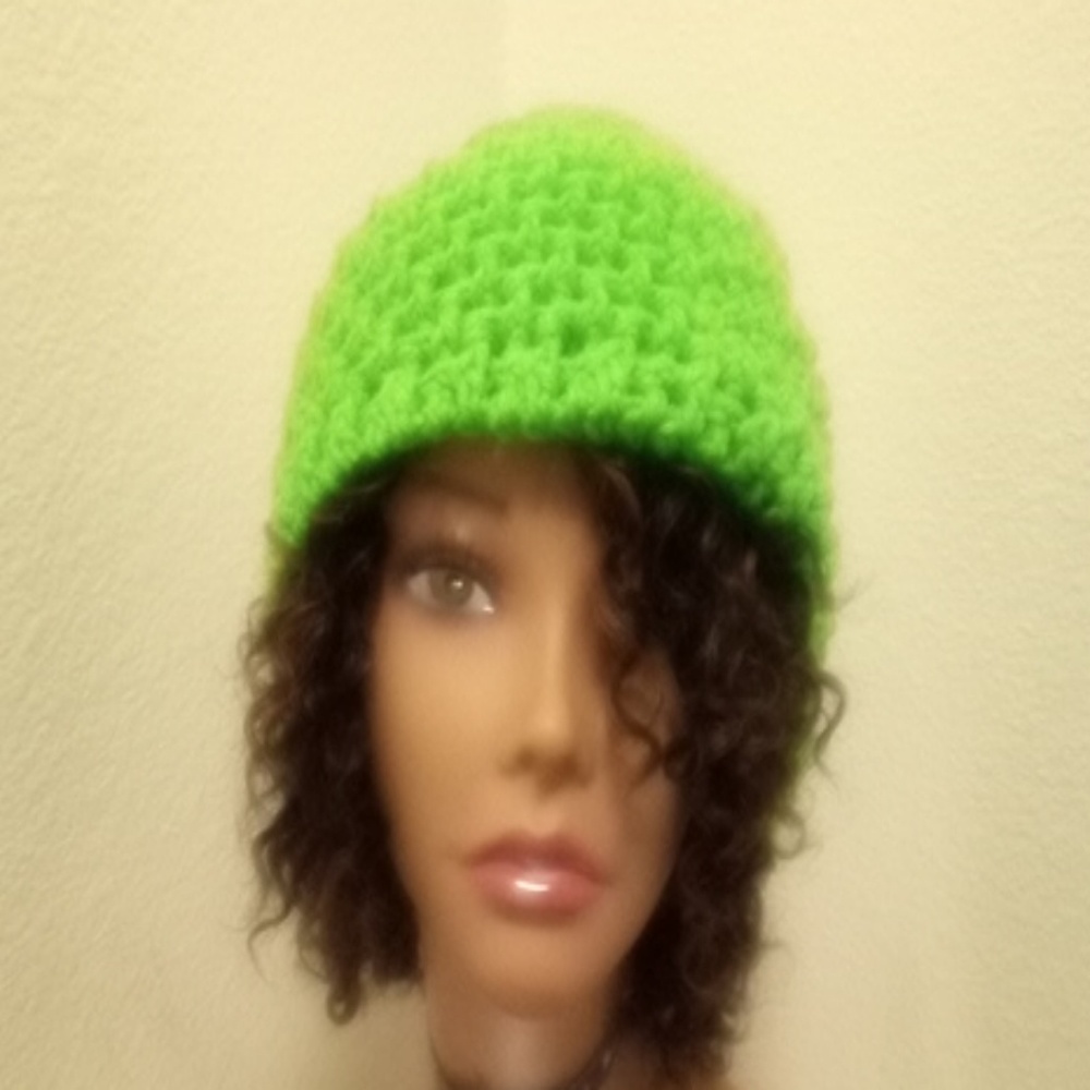 Two way double crochet beanie